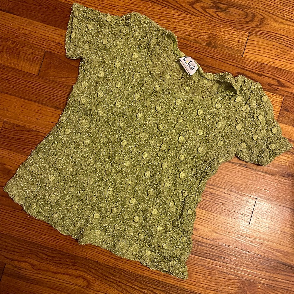 90s Stretchy Popcorn Top